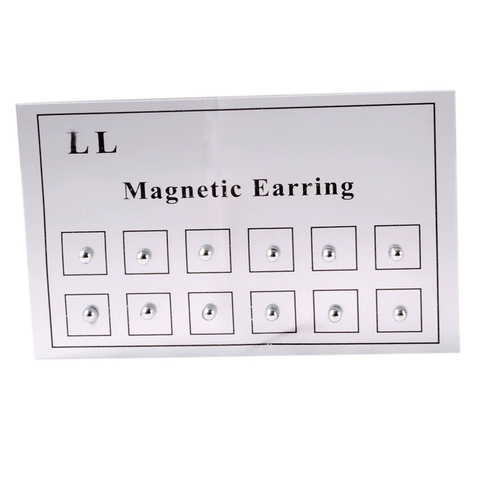Nonpierced Magnet Electroplated Round Ball Nose Nails Lip Nails Ear Bone Nails Earrings Unisex - Image 3
