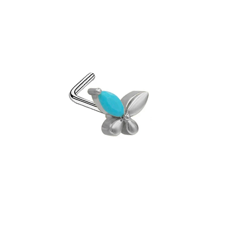 Nose Nail Piercing Jewelry Stainless Steel Animal Spider Scorpion Cat Claw Heart Inlaid Zircon Diamond Style - Image 15