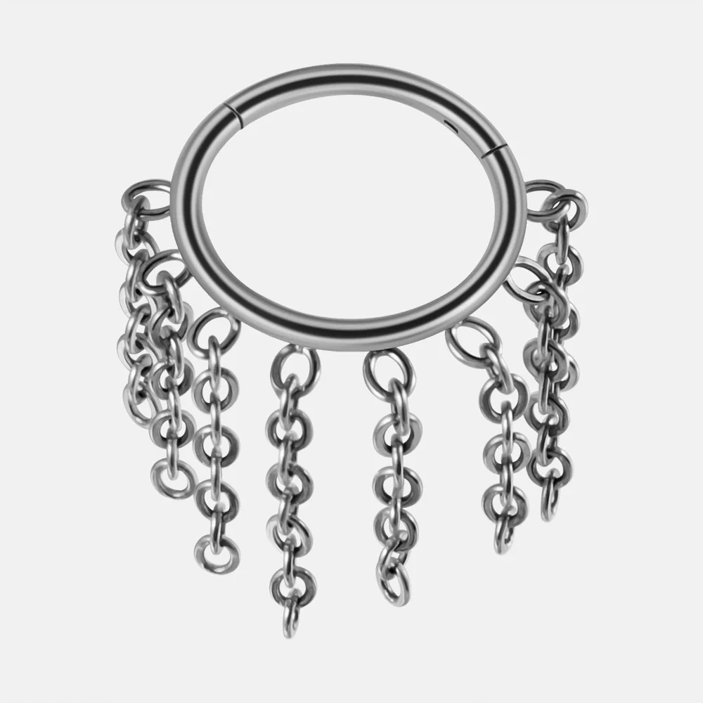 Nose Ring And Ear Ring Stainless Steel Geometric Electroplated - Image 10