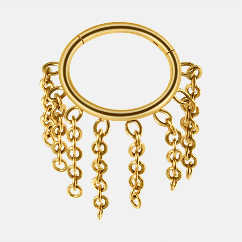 Nose Ring And Ear Ring Stainless Steel Geometric Electroplated - Image 11