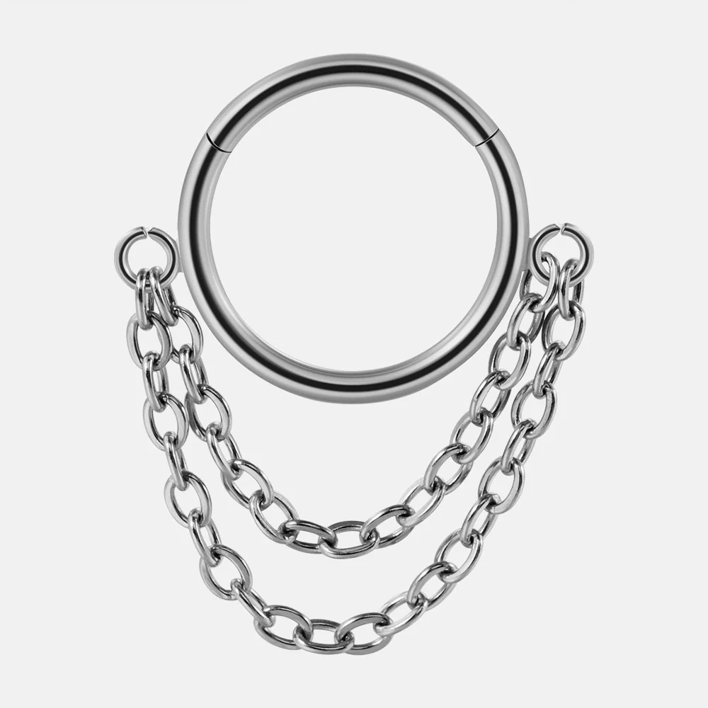 Nose Ring And Ear Ring Stainless Steel Geometric Electroplated - Image 14