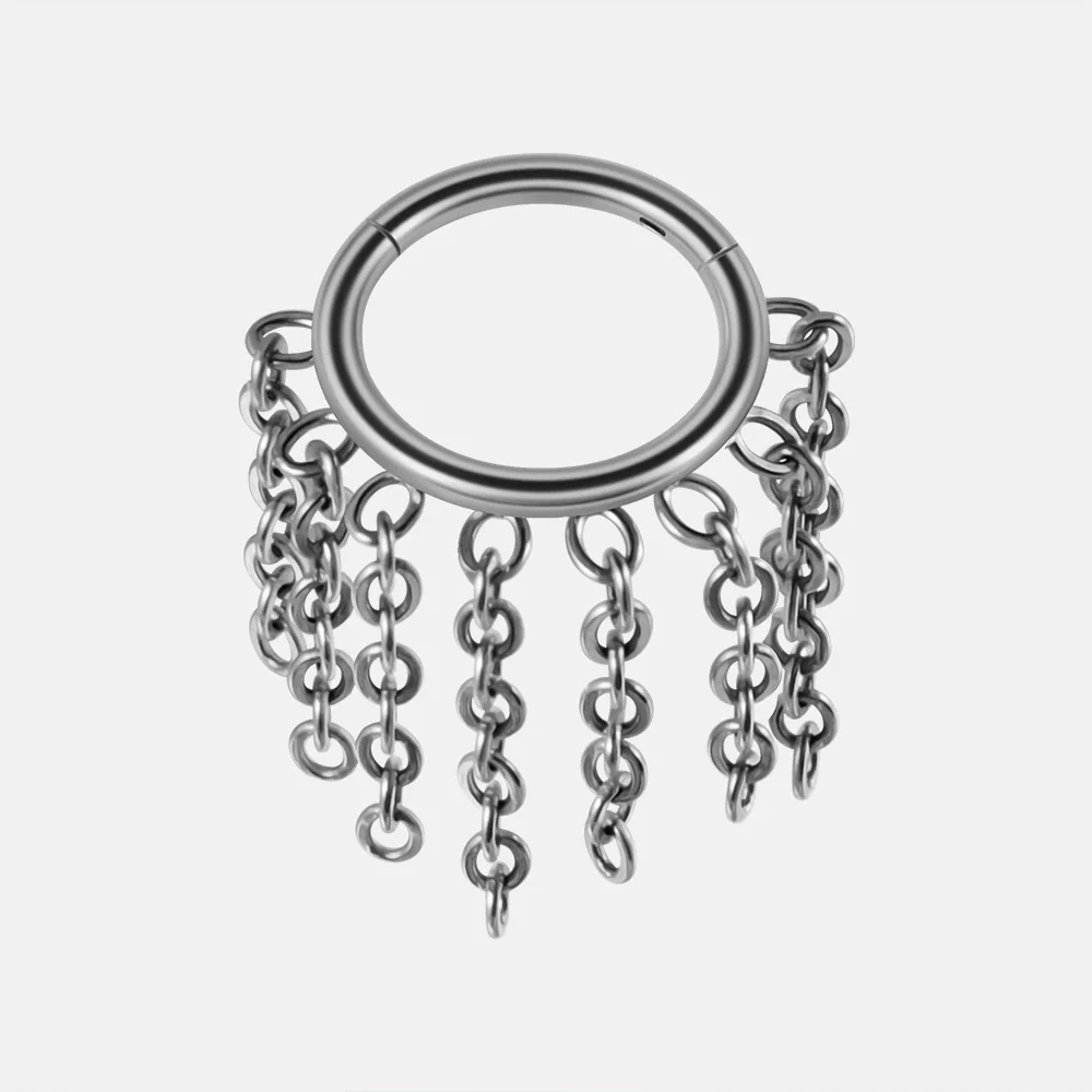 Nose Ring And Ear Ring Stainless Steel Geometric Electroplated - Image 8