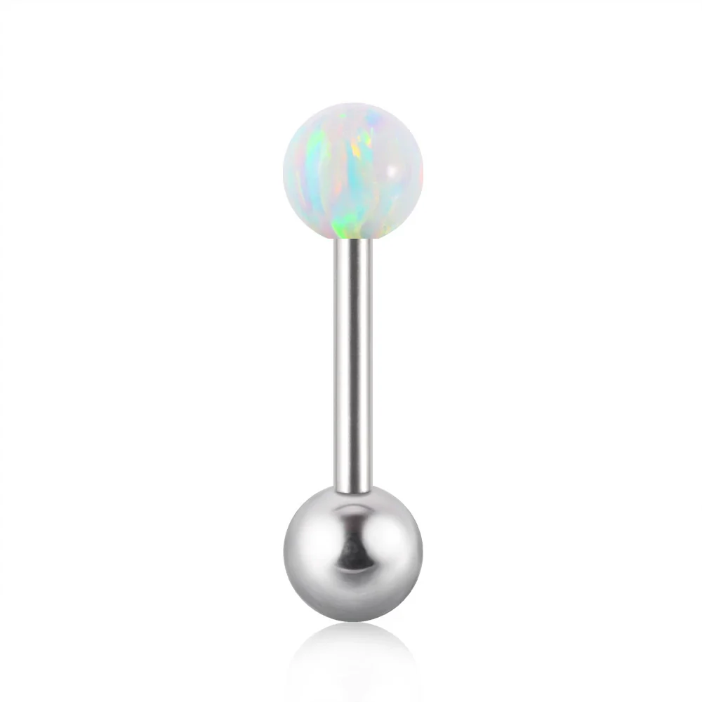 Opal Earrings Stainless Steel Geometric Style Electroplating - Image 8
