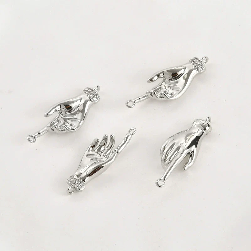 Palm Connection Pendant Jewelry Accessories Copper 14K Plating - Image 9