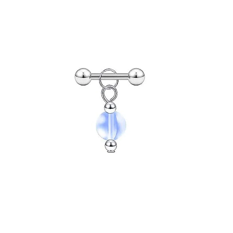 Pearl Ear Chain Fivepointed Star Ear Bone Stud Stainless Steel Geometric Style Electroplated Jewelry - Image 6