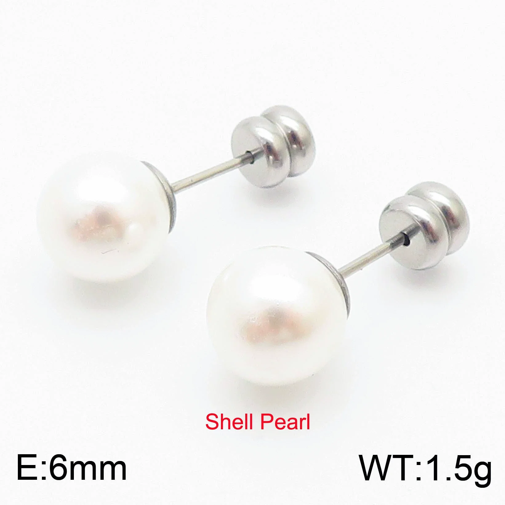 Pearl Earrings Titanium Steel Geometric Light Luxury Electroplating - Image 15
