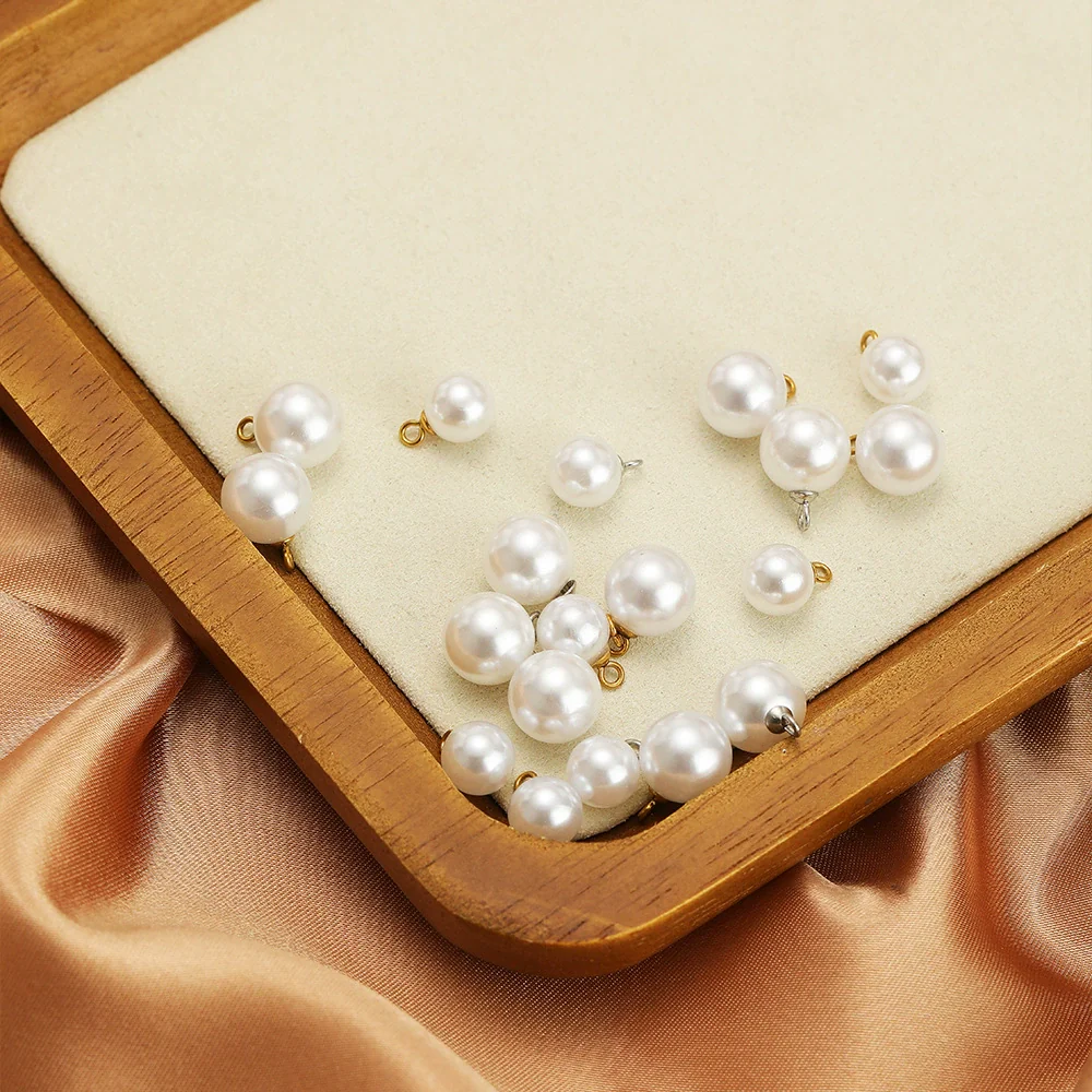 Pearl Pendant Stainless Steel Jewelry Electroplating Natural Style Accessories - Image 3