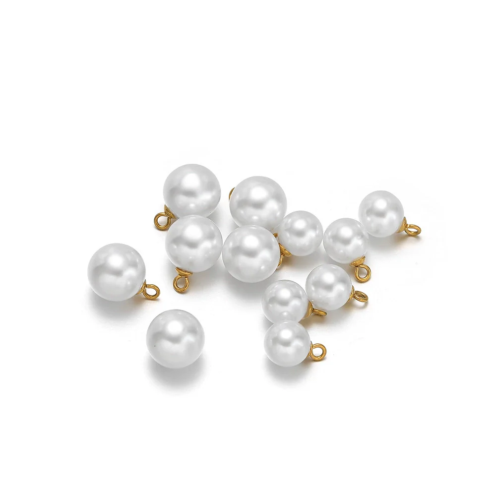 Pearl Pendant Stainless Steel Jewelry Electroplating Natural Style Accessories - Image 4