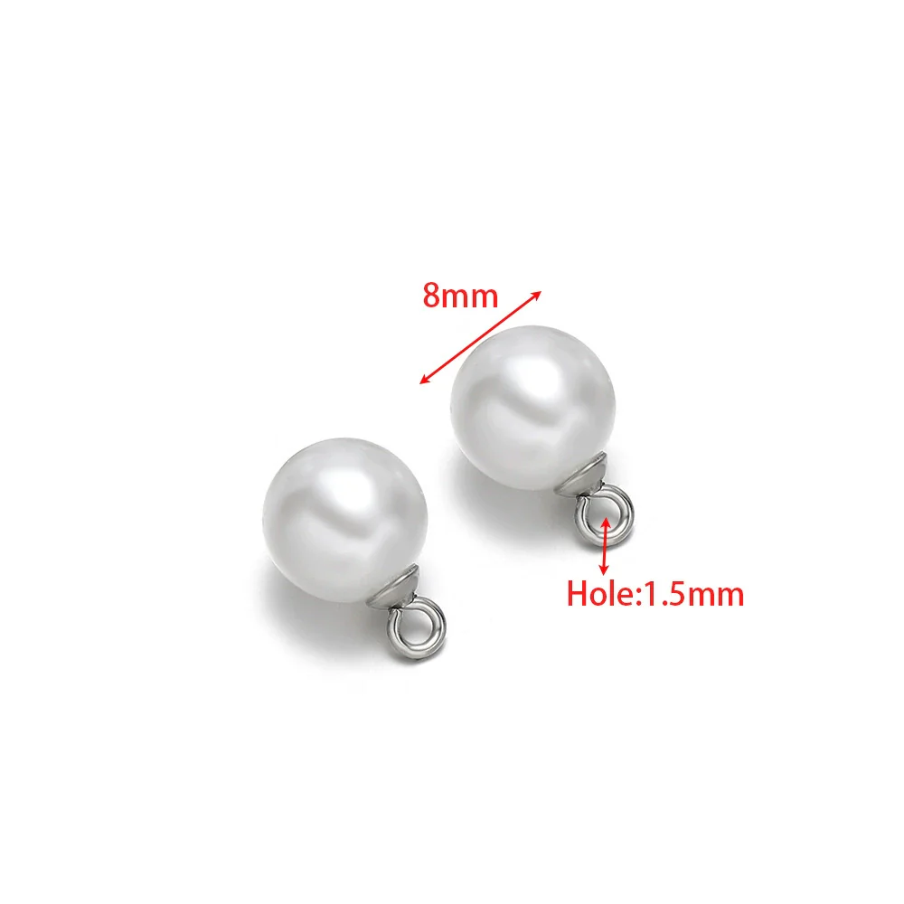 Pearl Pendant Stainless Steel Jewelry Electroplating Natural Style Accessories - Image 8