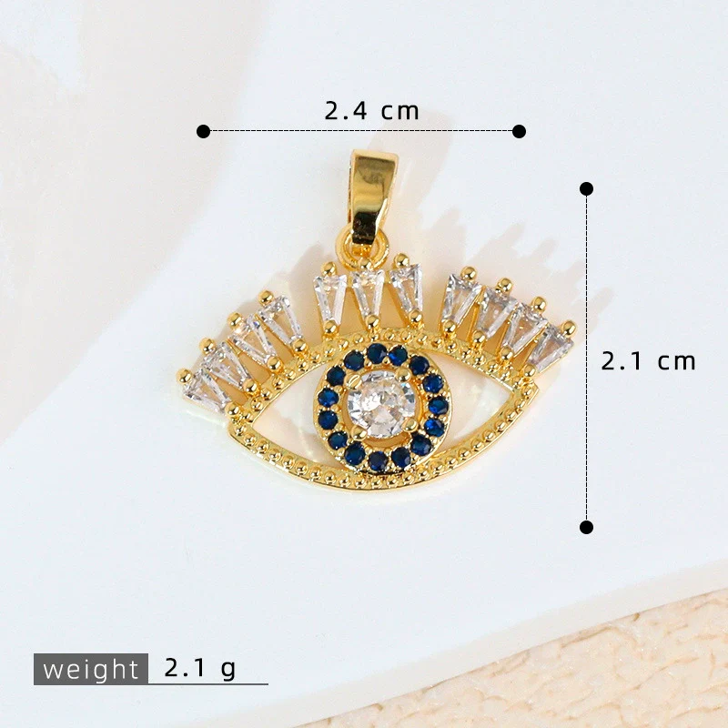 Pendant Necklace Copper Exaggerate Geometric Letters Numbers Text Electroplating - Image 7