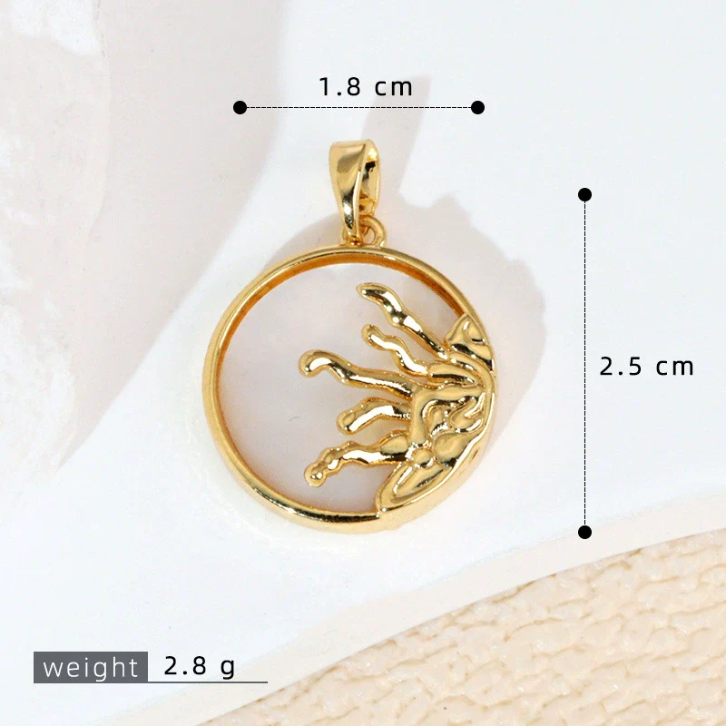 Pendant Necklace Copper Geometric Constellation Star Vintage Electroplating Women's Diy Jewelry Accessories - Image 11