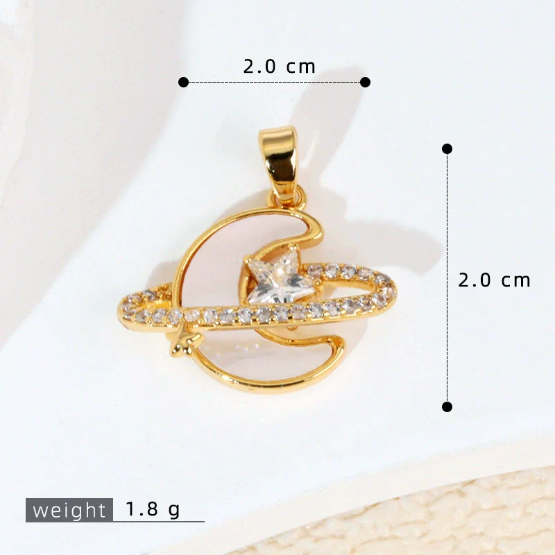 Pendant Necklace Copper Geometric Constellation Star Vintage Electroplating Women's Diy Jewelry Accessories - Image 14