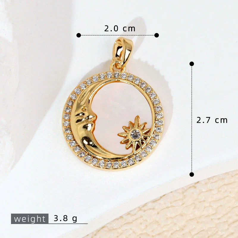 Pendant Necklace Copper Geometric Constellation Star Vintage Electroplating Women's Diy Jewelry Accessories - Image 8
