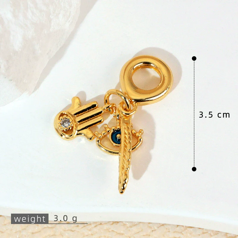 Pendant Necklace Copper Micropaved Zircon Wings Heart Constellation Shape Electroplating Style - Image 16