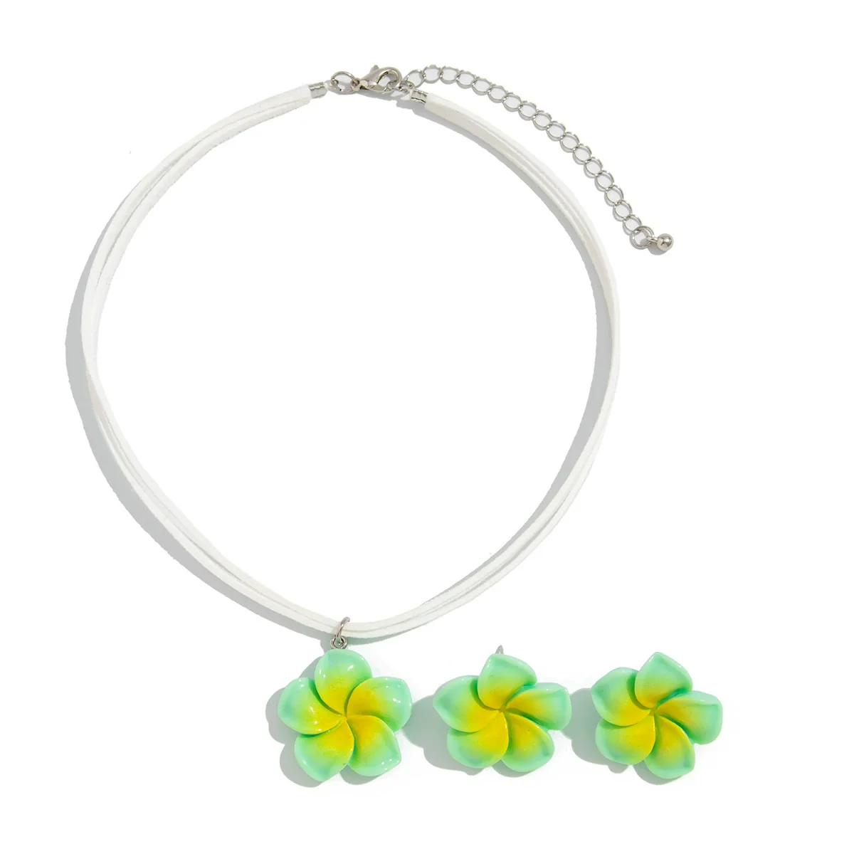 Pendant Necklace Flower Flannel Dripping Oil Clavicle Chain - Image 5