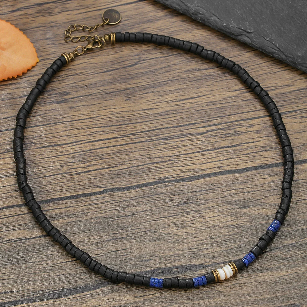 Pendant Necklace Hand Of Fatima Geometric Black Sand Black Gallstone Alloy Electroplated Unisex O Chain - Image 14
