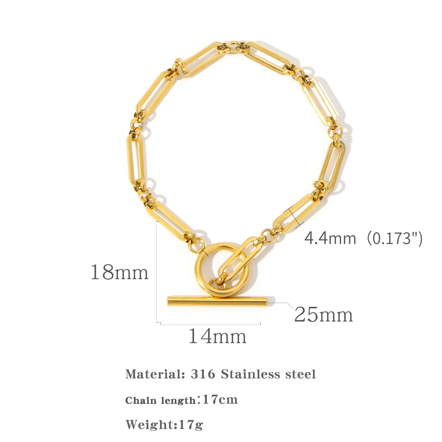 Pendant Necklace Stainless Steel Ochain Electroplating Small Steel Ball Buckle Design - Image 6