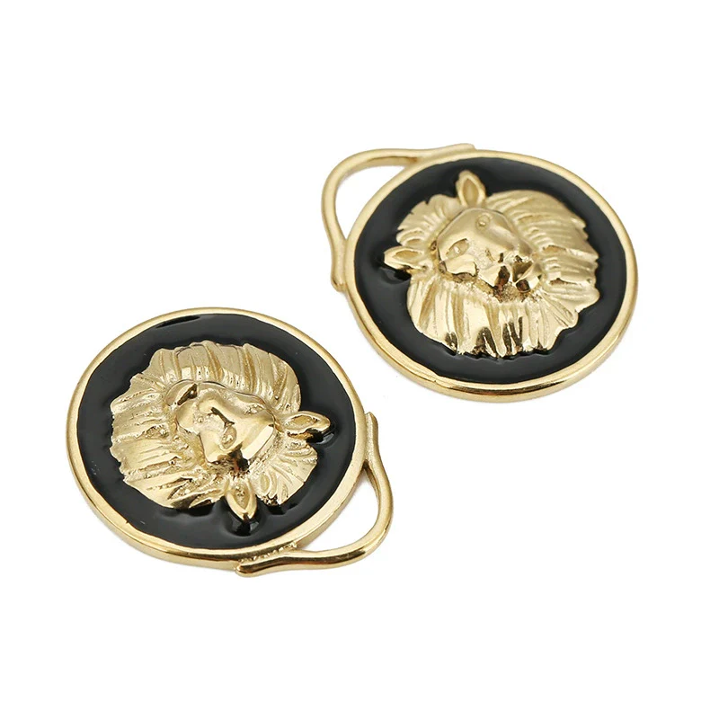 Pendant Stainless Steel Lion Dripping Oil Creative Retro Jewelry - Image 4