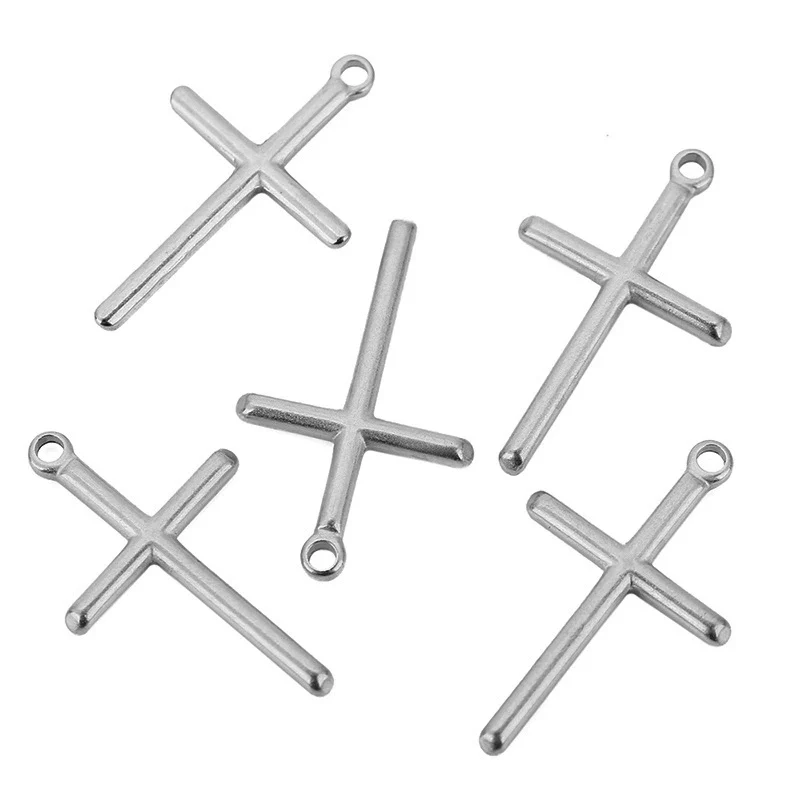 Pendant Stainless Steel Oil Pressure Cross Necklace Accessories - Image 13