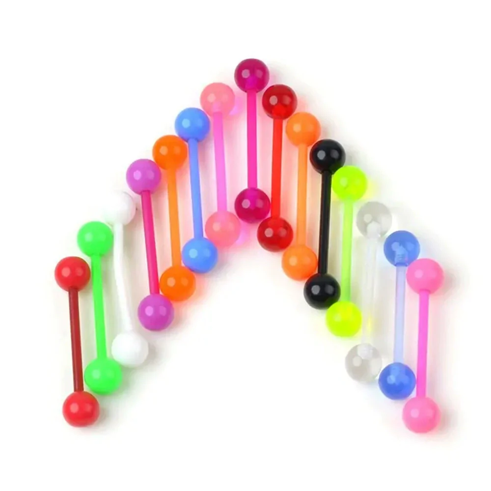Piercing Jewelry Acrylic Geometric Style Unisex Soft Rod Nose Ring And Mixed Piercing Set - Image 5