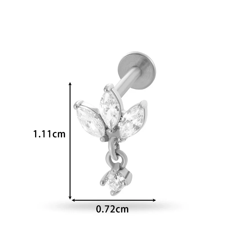 Piercing Jewelry Stainless Steel Flower Butterfly Electroplated For Women - Image 20