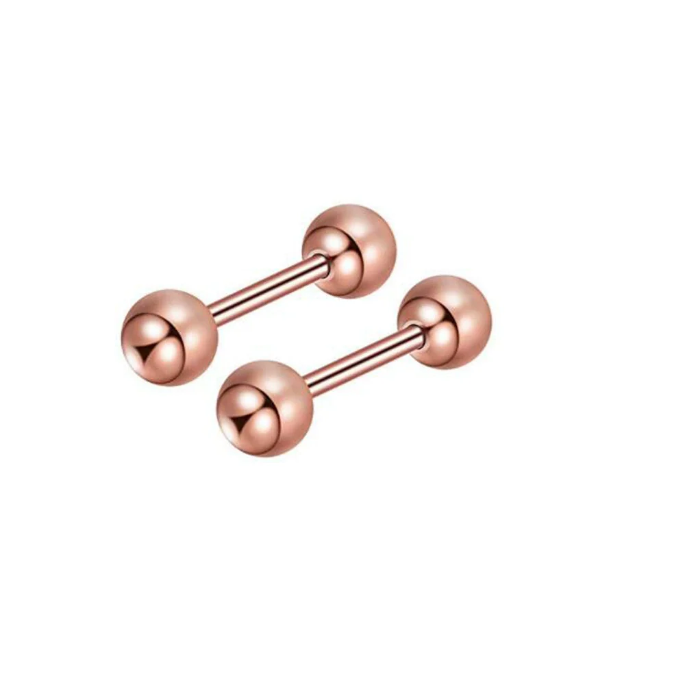 Piercing Jewelry Stainless Steel Lip Nails Zircon Earrings Ear Bone Nails With Crown Pattern Handmade - Image 8