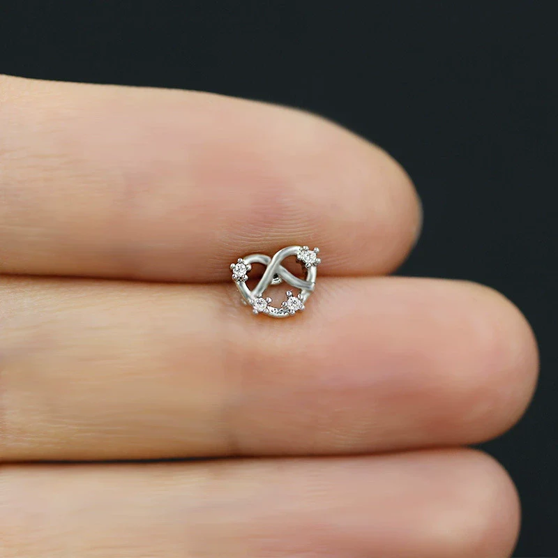 Piercing Jewelry Titanium Steel Electroplating Heart Shape Bow Tie Star Shape - Image 14