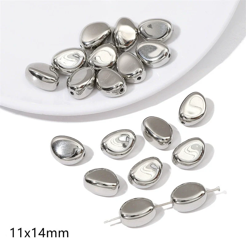 Plastic Ccb Beads Diy Handmade Jewelry Accessories With Diamond Disc Rectangular Pattern - Image 17