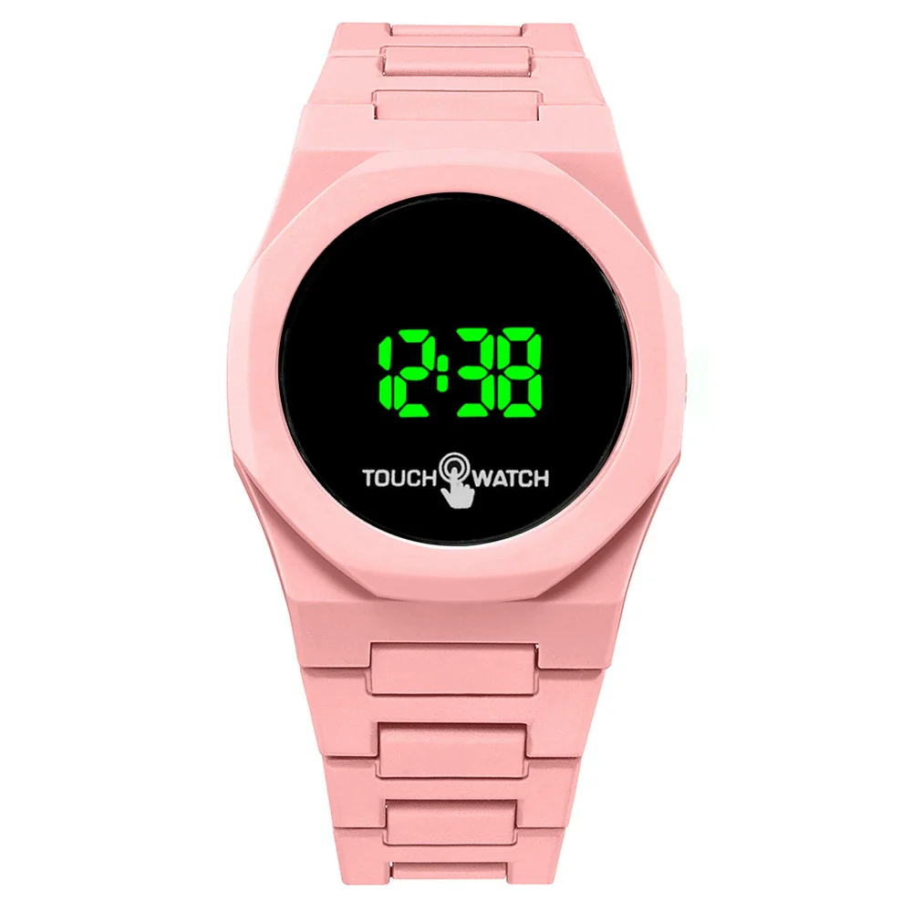 Plastic Electronic Watch Round Dial Simple Style For Men - Image 6