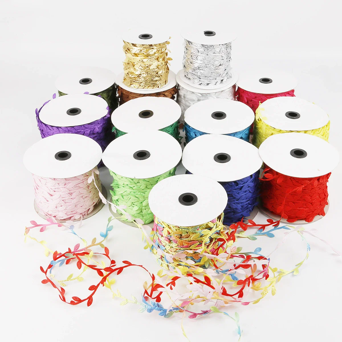 Polyester Cloth Leaves Lace Handmade Jewelry Wholesale For Home Decoration - Image 6