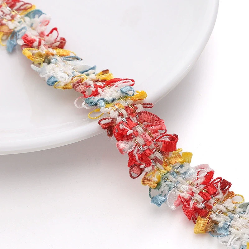 Polyester Lace Jewelry And Garment Accessories Handmade With Glass And Glaze Materials Braided Line Rope - Image 11