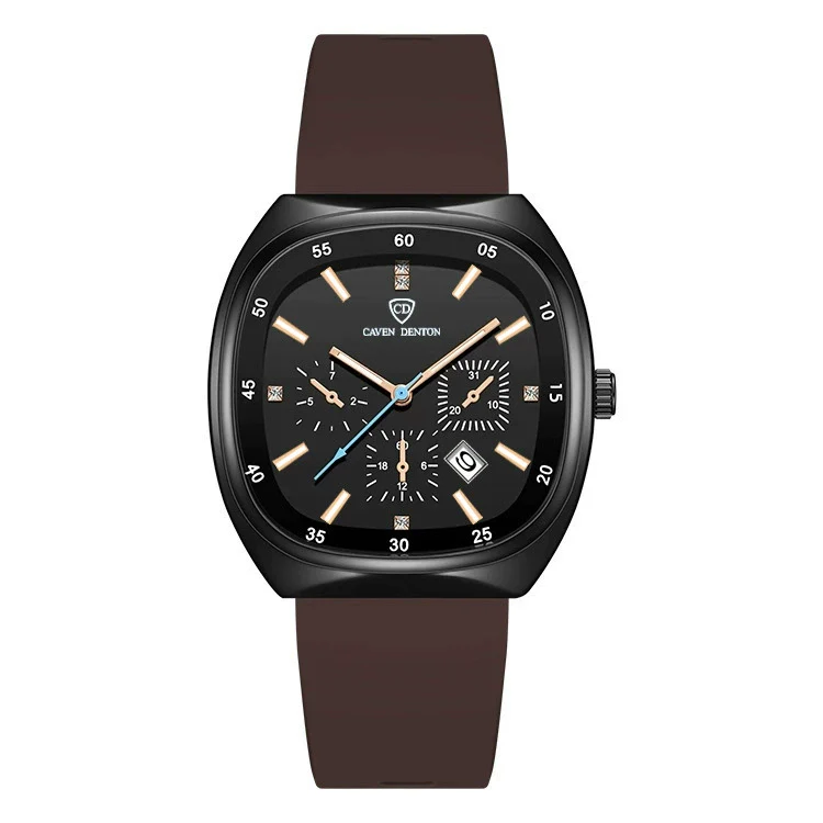 Popular Skinfriendly Silicone Strap Alloy Case Quartz Sports Watch With Mineral Reinforced Glass Mirror And Barrel Shape Dial For Women - Image 6