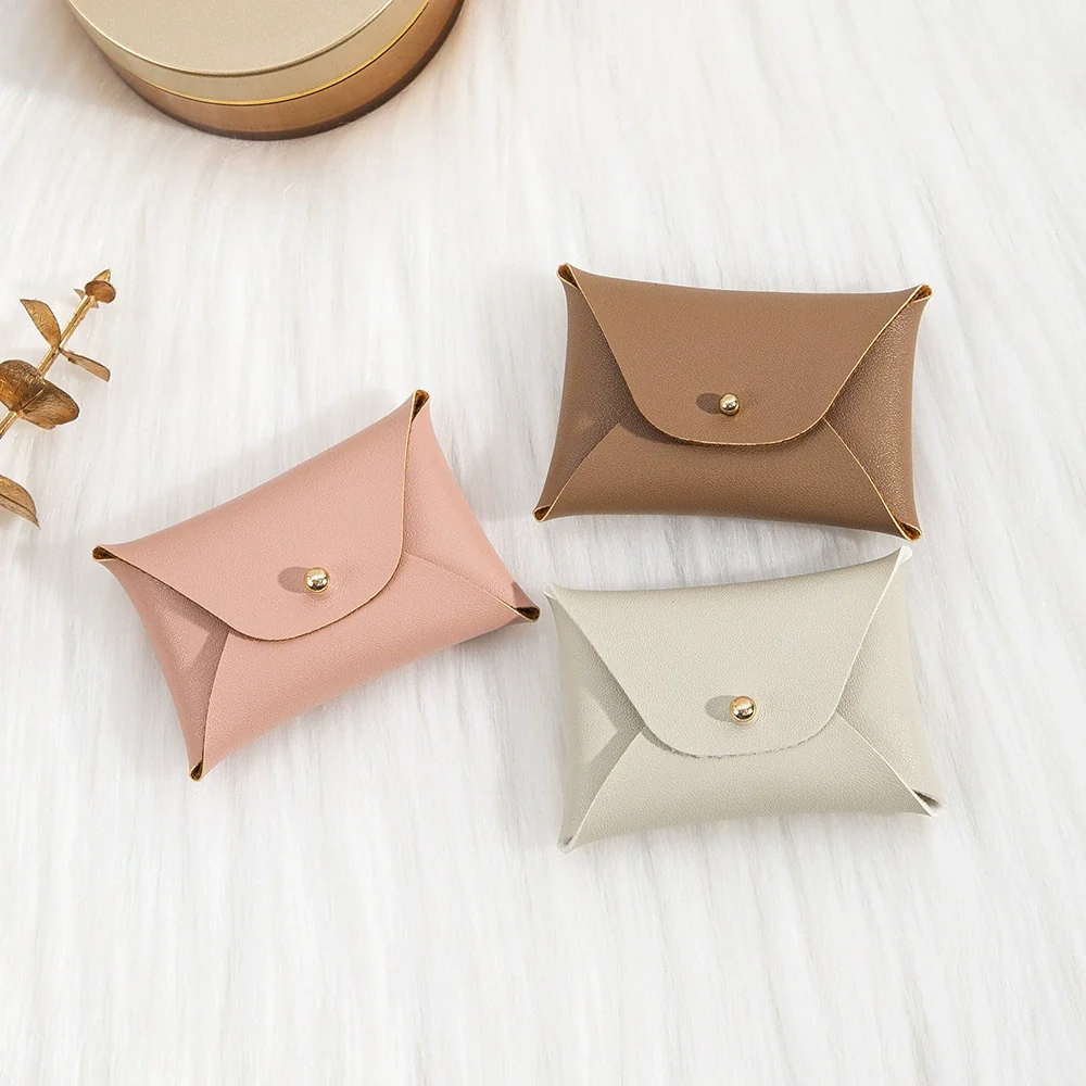 Pu Imitation Leather Jewelry Storage Bag For Ring And Necklace Packaging - Image 5