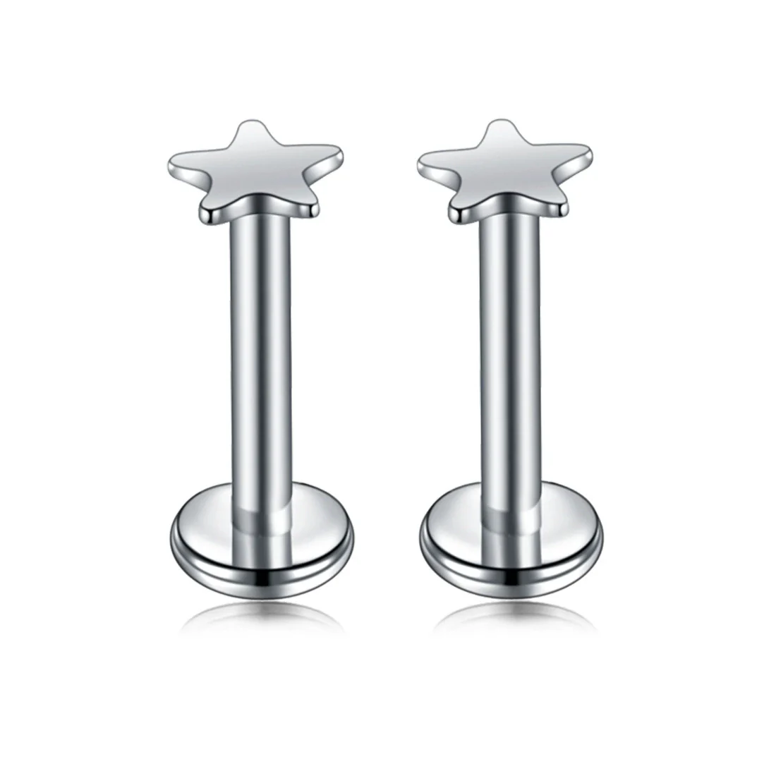 Puncture Jewelry Stainless Steel Heartshaped Lip Nail With Zircon And Electroplating Treatment - Image 7