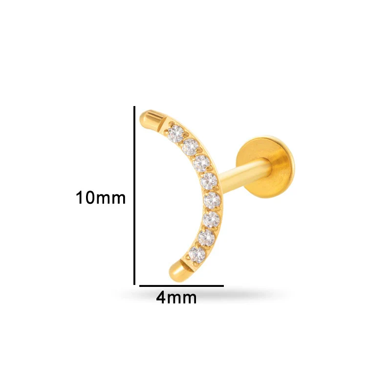 Puncture Jewelry Titanium Alloy Drop Shape Electroplated For Women - Image 17