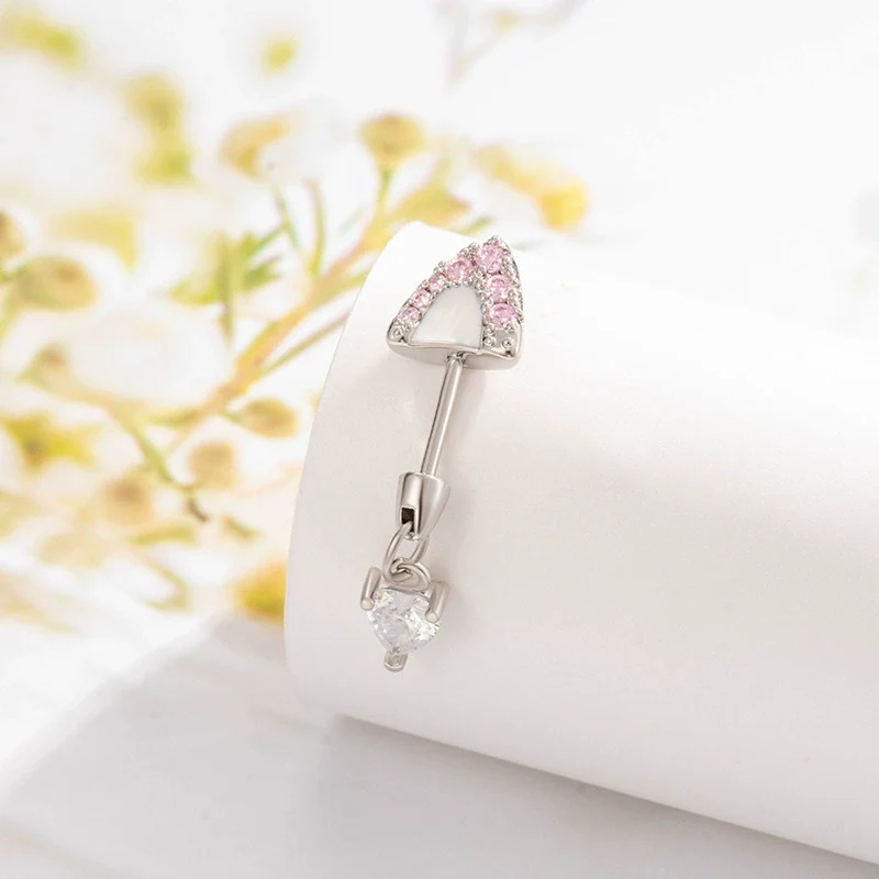 Puncture Jewelry Titanium Steel Love Cross Pendant With Kitten Ear Shape Animal Zodiac Pattern Electroplated For Women Fashion Style - Image 3
