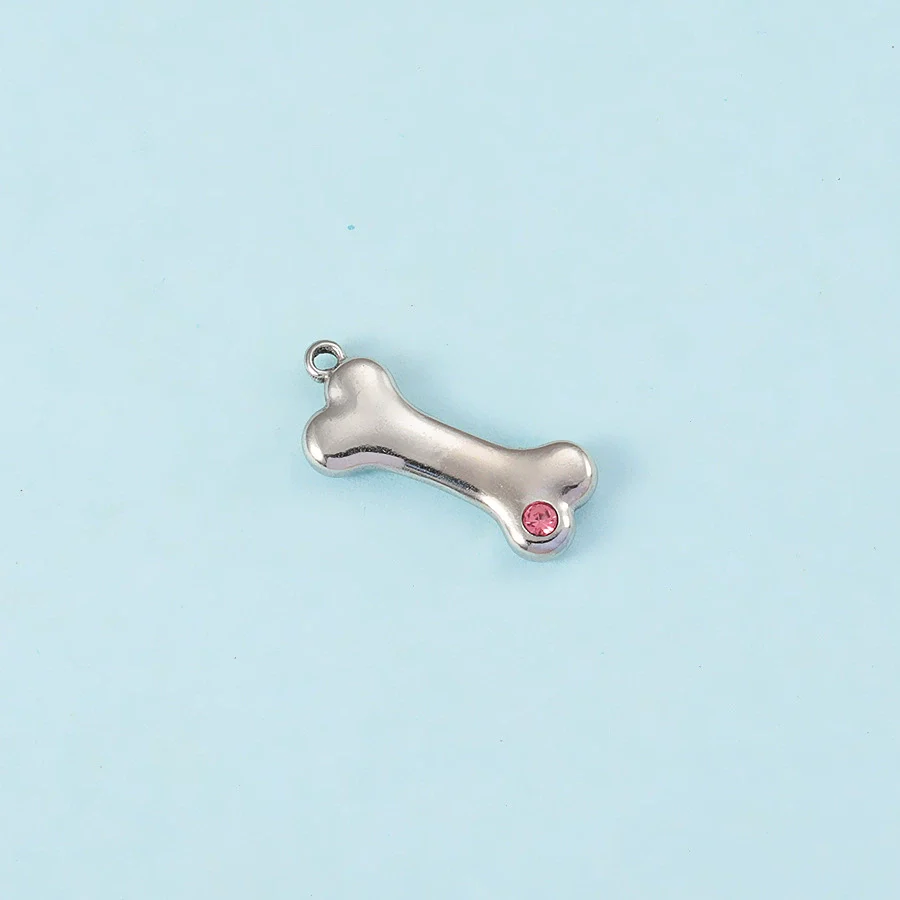 Puppy Bone Pendant Jewelry Accessories Stainless Steel Inlaid Electroplating - Image 15