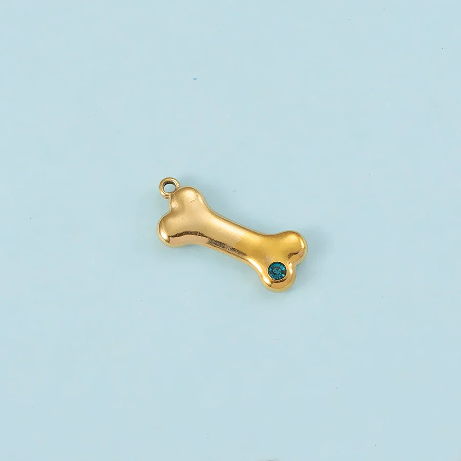 Puppy Bone Pendant Jewelry Accessories Stainless Steel Inlaid Electroplating - Image 29