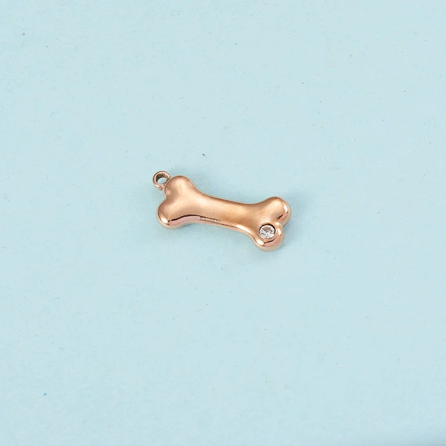 Puppy Bone Pendant Jewelry Accessories Stainless Steel Inlaid Electroplating - Image 33