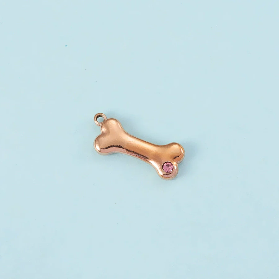Puppy Bone Pendant Jewelry Accessories Stainless Steel Inlaid Electroplating - Image 39