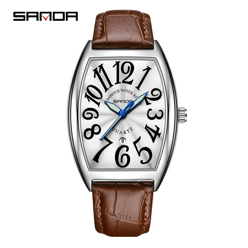 Quartz Men's Watch Zinc Alloy Case Barrel Dial Leisure Style - Image 6