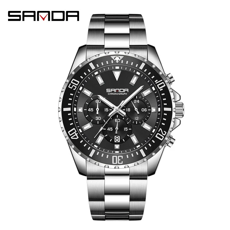Quartz Watch Zinc Alloy Mineral Tempered Glass Solid Steel Strip Round Dial Women's Fashionable Waterproof - Image 9