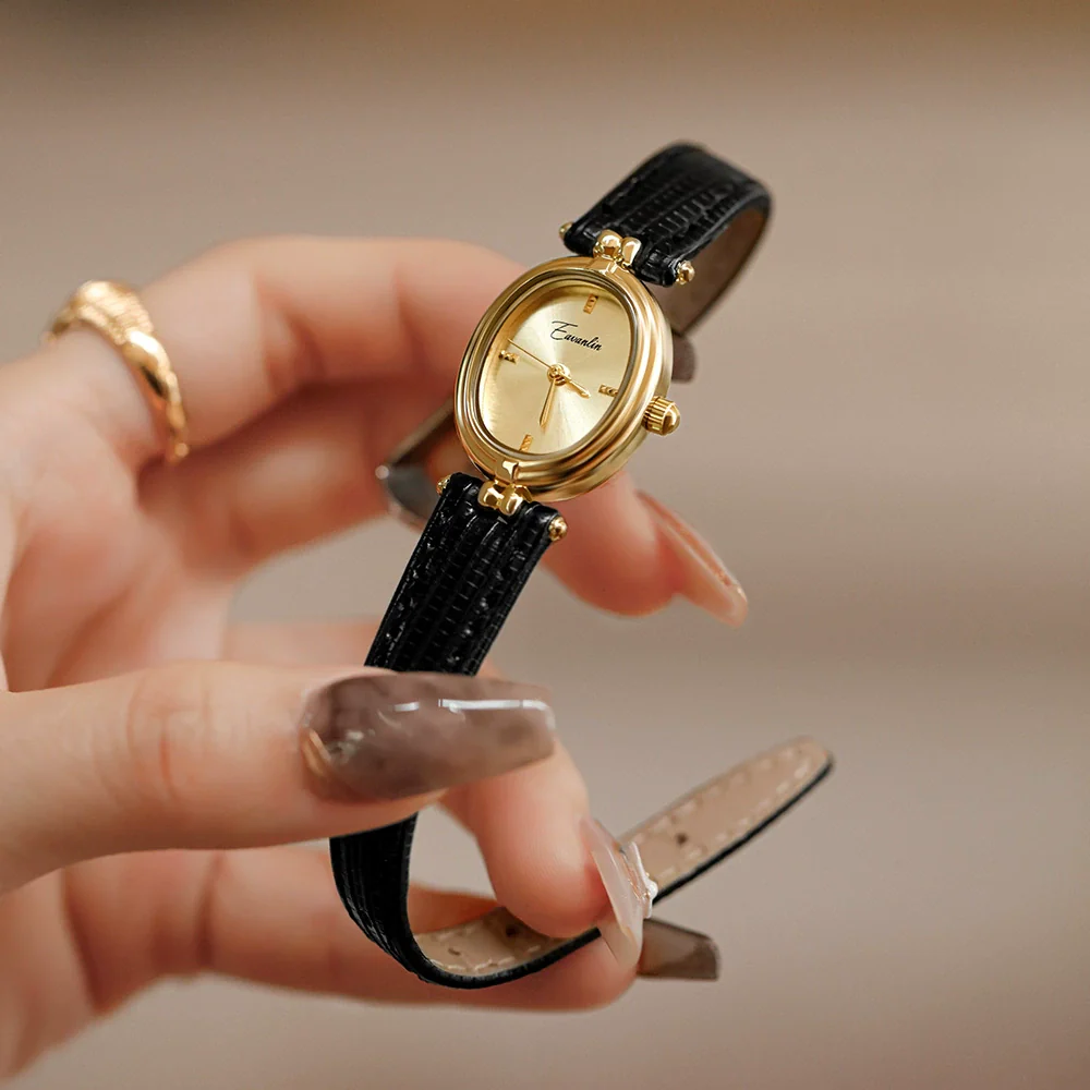 Retro Round Alloy Belt Women's Watch With Mineral Strengthened Mirror And Stainless Steel Clasp