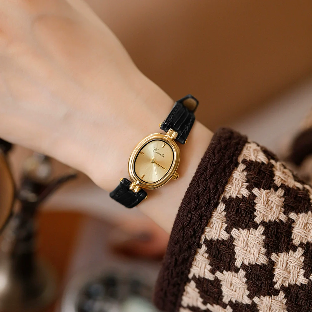 Retro Round Alloy Belt Women's Watch With Mineral Strengthened Mirror And Stainless Steel Clasp - Image 2