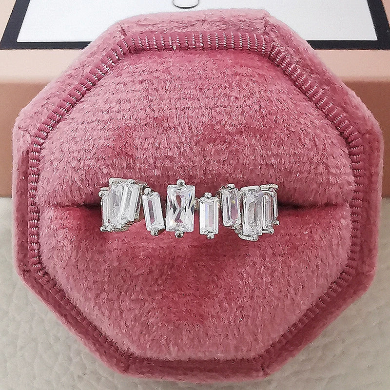 Ring Copper Geometric Style Electroplating Opening Adjustable Women's - Image 11