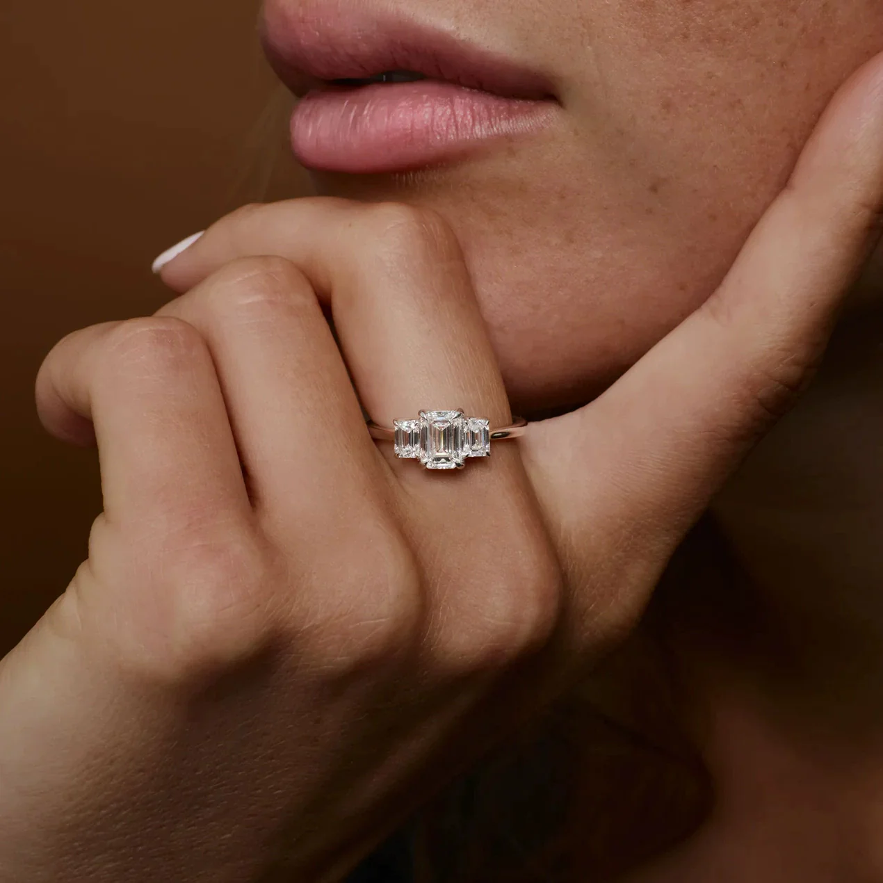 Ring Copper Zircon Geometric Light Luxury Women's Fashion Jewelry - Image 2
