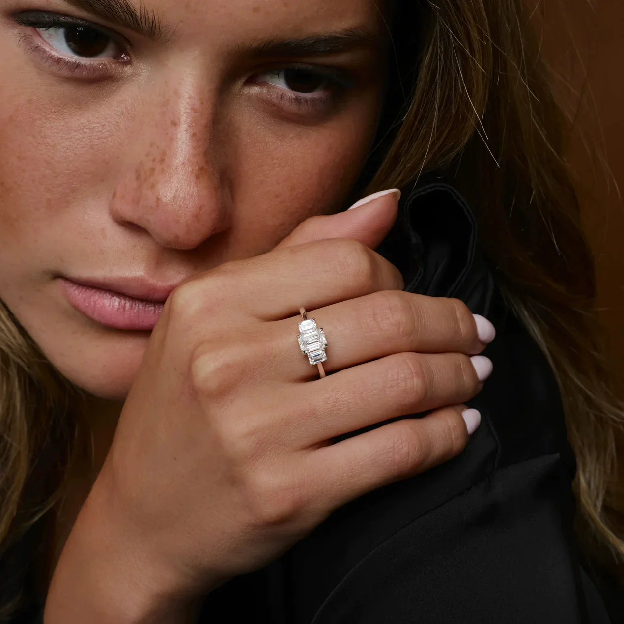 Ring Copper Zircon Geometric Light Luxury Women's Fashion Jewelry - Image 4
