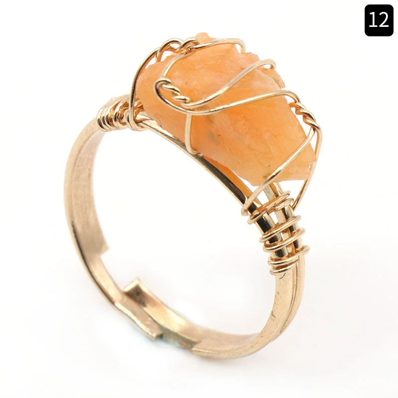 Ring Crystal Agate Natural Amethyst Citrine Grinding And Polishing - Image 18