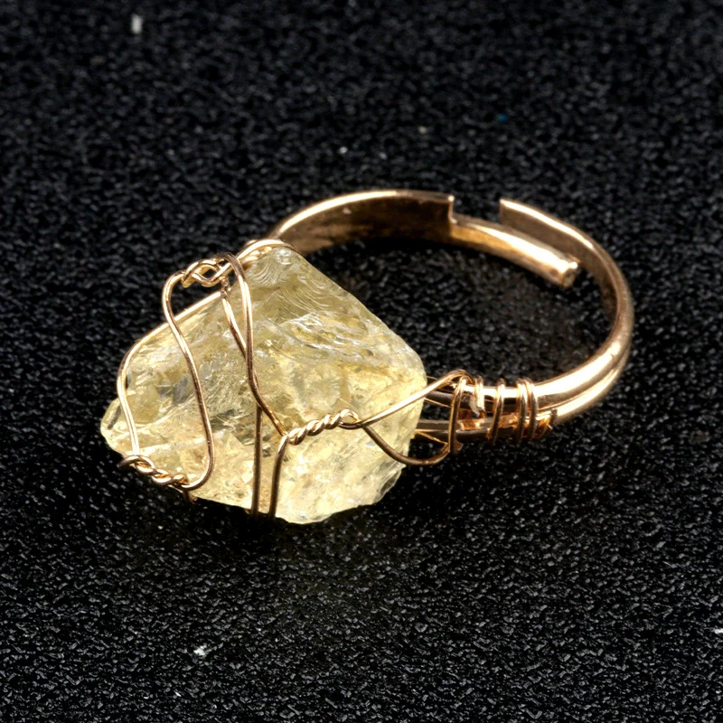 Ring Crystal Agate Natural Amethyst Citrine Grinding And Polishing - Image 20