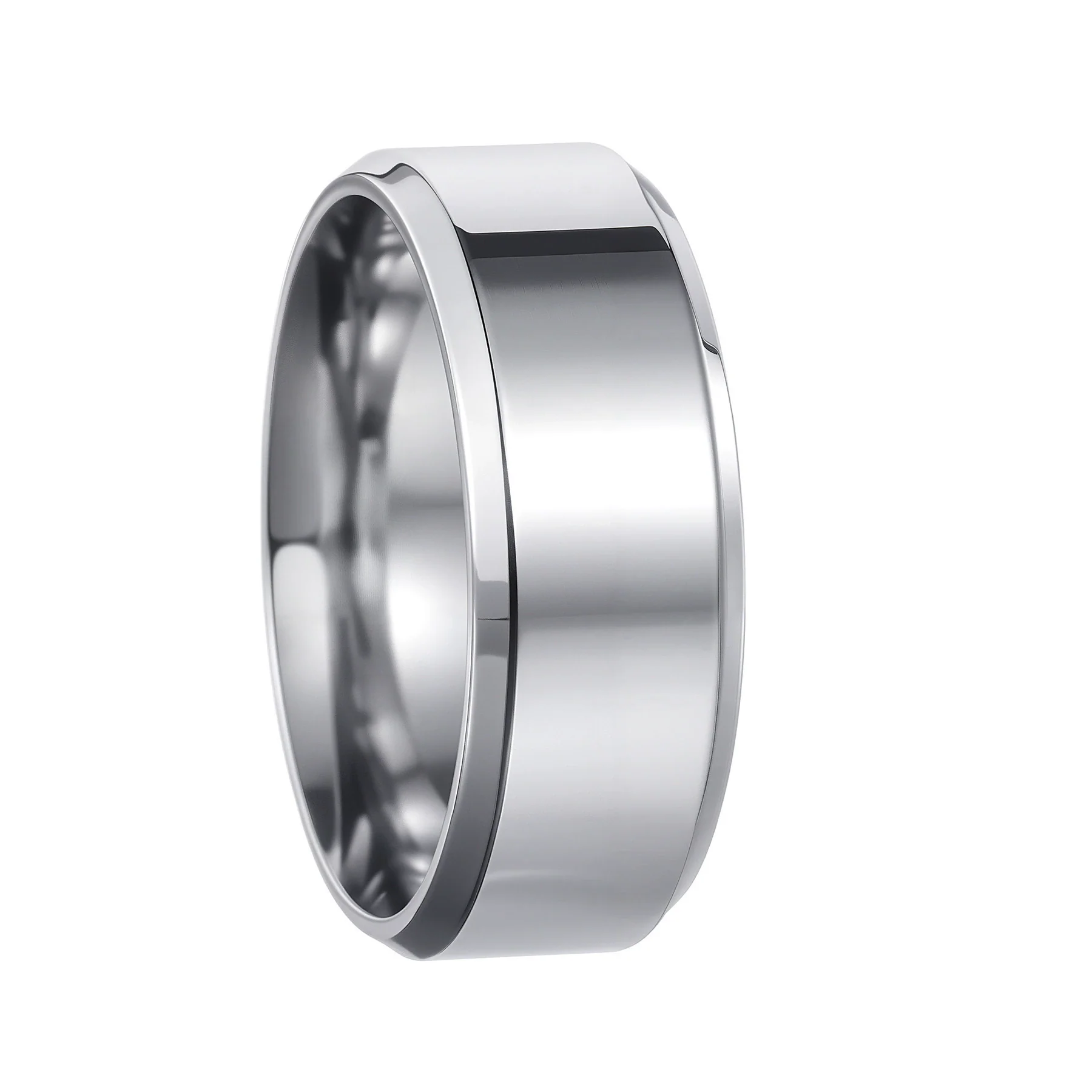 Ring Titanium Steel Geometric Style Vacuum Plating Unisex - Image 11